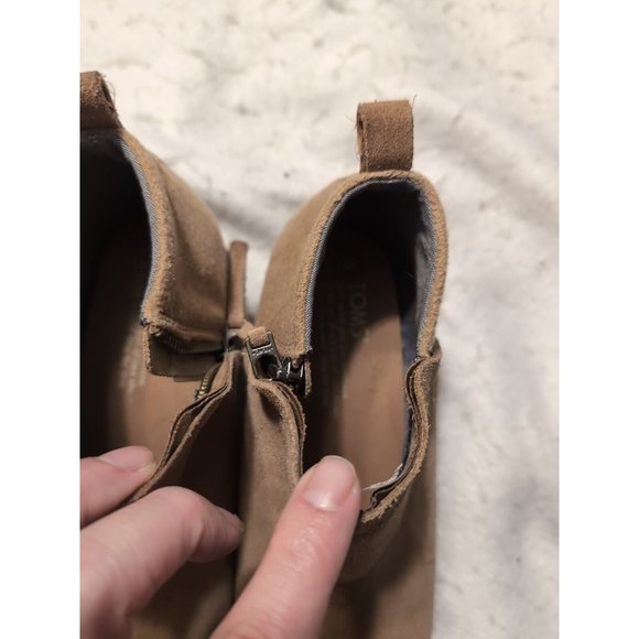 TOMS Women's Deia Ankle Bootie Toffee Suede/Wool Size 7.5 - Picture 4 of 11